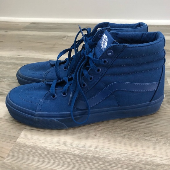 solid blue vans